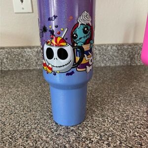 Purple and Blue Halloween Tumbler